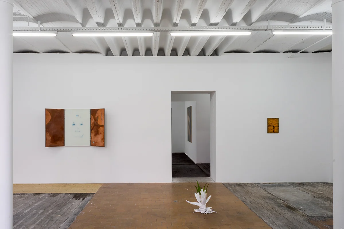 Installation View: BIEN OU BIEN?, Gabriele Beveridge, Aline Bouvy, Hamishi Farah, Mike Goldby, Manor Grunewald, Lucy Kim, Torben Ribe, Amanda Ross-Ho, Dominic Samsworth, Michael Staniak