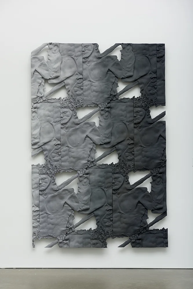 Stephen Marino, Fitness Trainer 1 , Oil paint, acrylic paint, urethane resin, epoxy, fiberglass, wood framing, 92 x 60 in., 2016