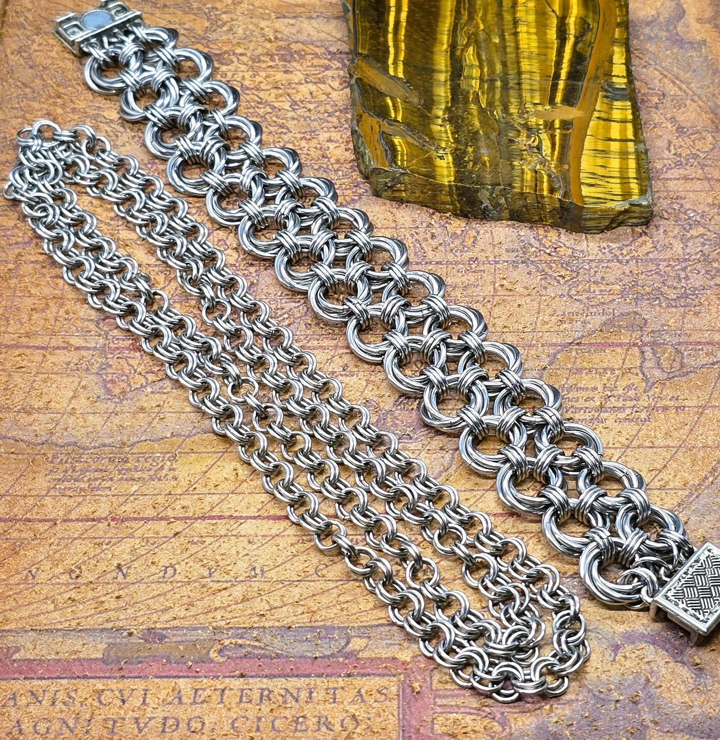 Bracelet two Rosette and Japanese double weave.jpg