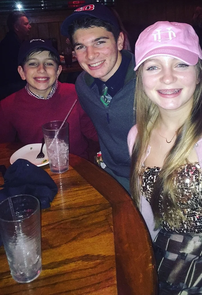  -loving the Handy Hats they got for Christmas! 