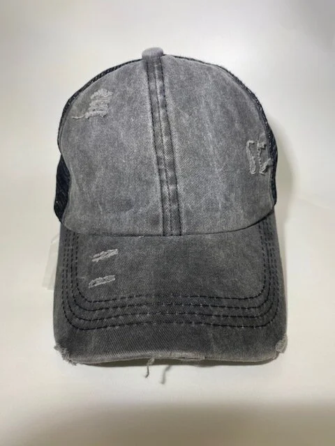 Black Ponytail Cap — Handy Hats