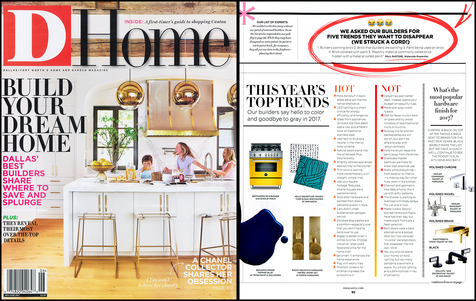 D-HOME MAGAZINE • MAY/JUNE 2017 THIS YEAR'S TOP TRENDS ARTICLE >> LEARN MORE ABOUT WATERSIDE PROPERTIES