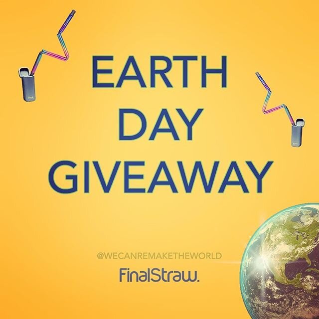 we like the Earth, and you should too!
&bull;
to celebrate one of the most important holidays of the year, and to celebrate the work that our buddies at @finalstraw are doing 🧜&zwj;♀️🌊, we&rsquo;re giving away TWO of coolest reusable straws on the 