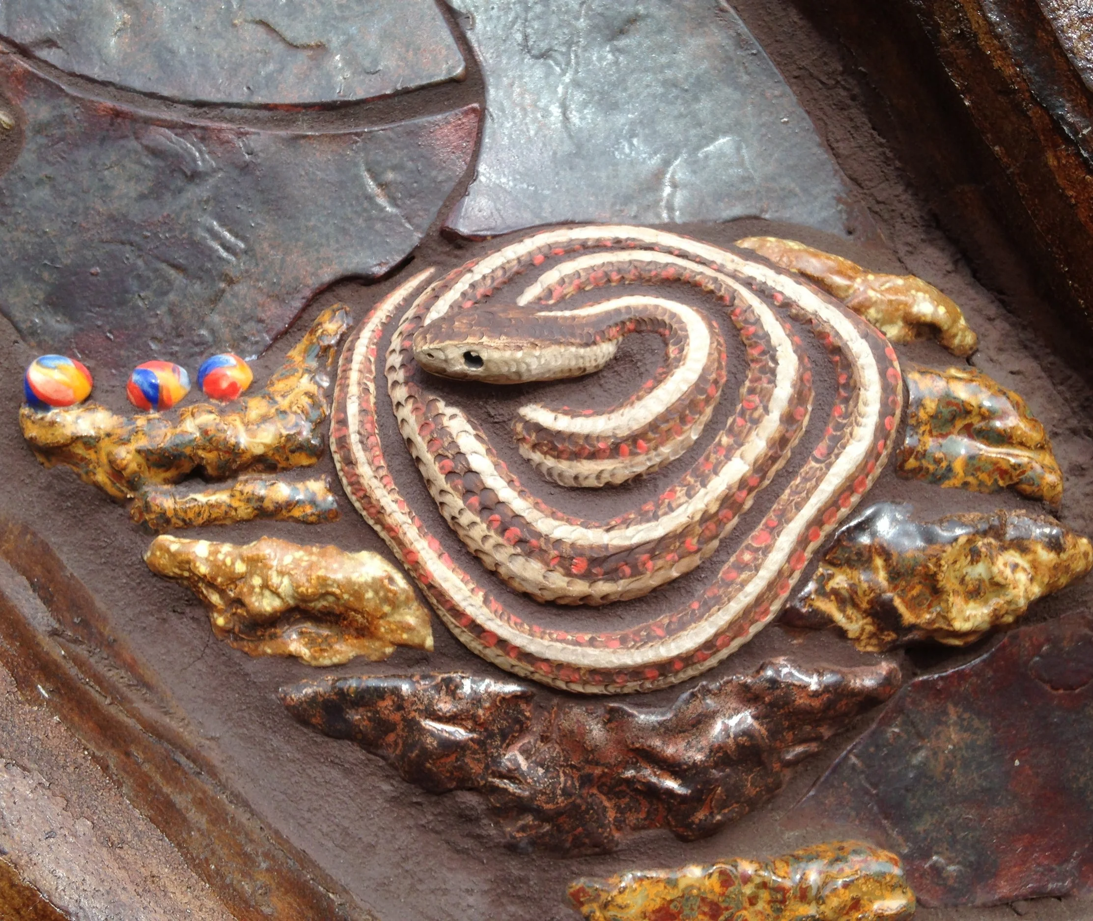 The 10 year old said to his friend, "Don't worry, it's not real".