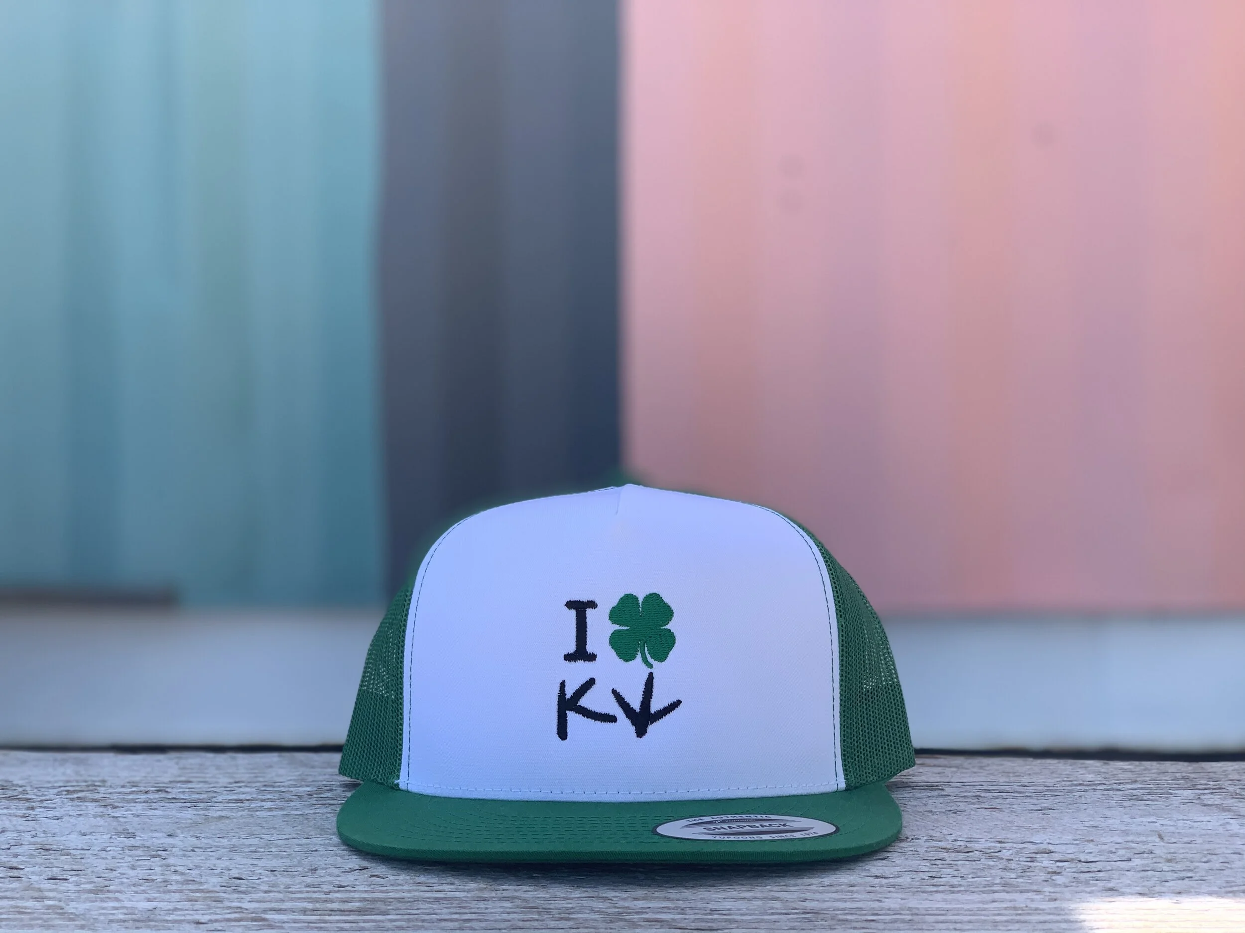 LIMITED EDITION: I Shamrock KW Flat Bill Trucker