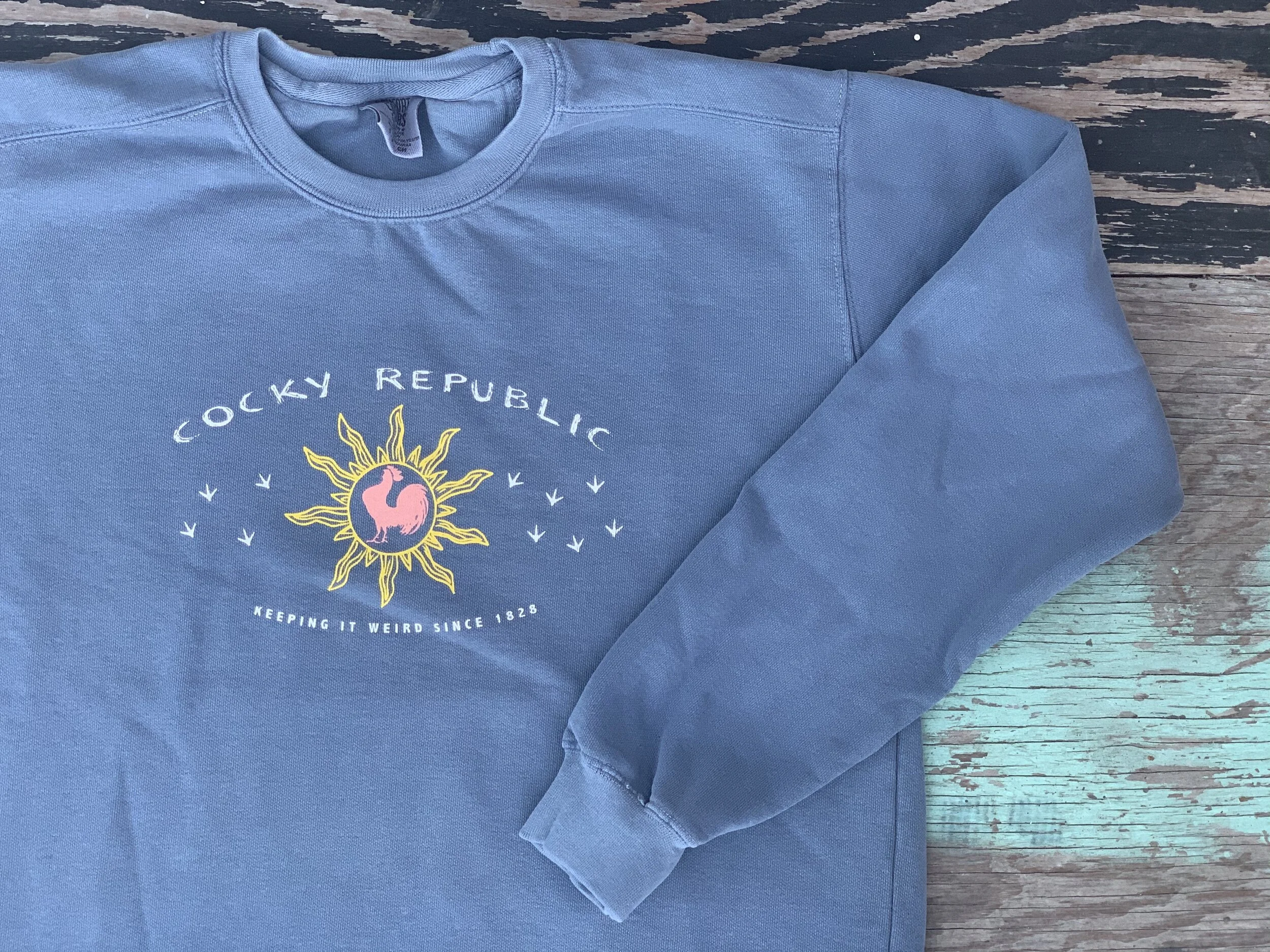 Cocky Republic Cotton Fleece Crewneck Sweatshirt