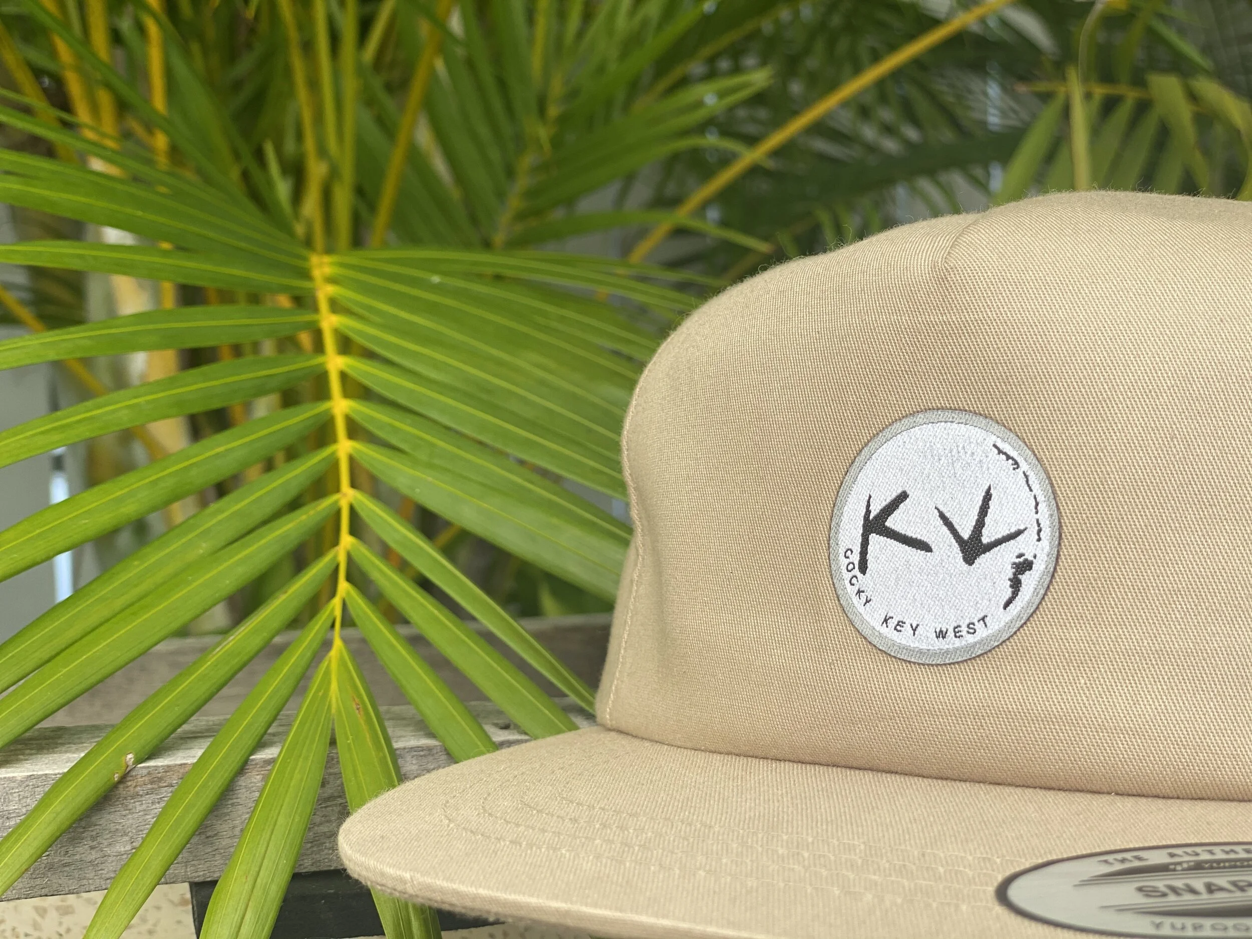 Cocky Key West Map Flat Bill