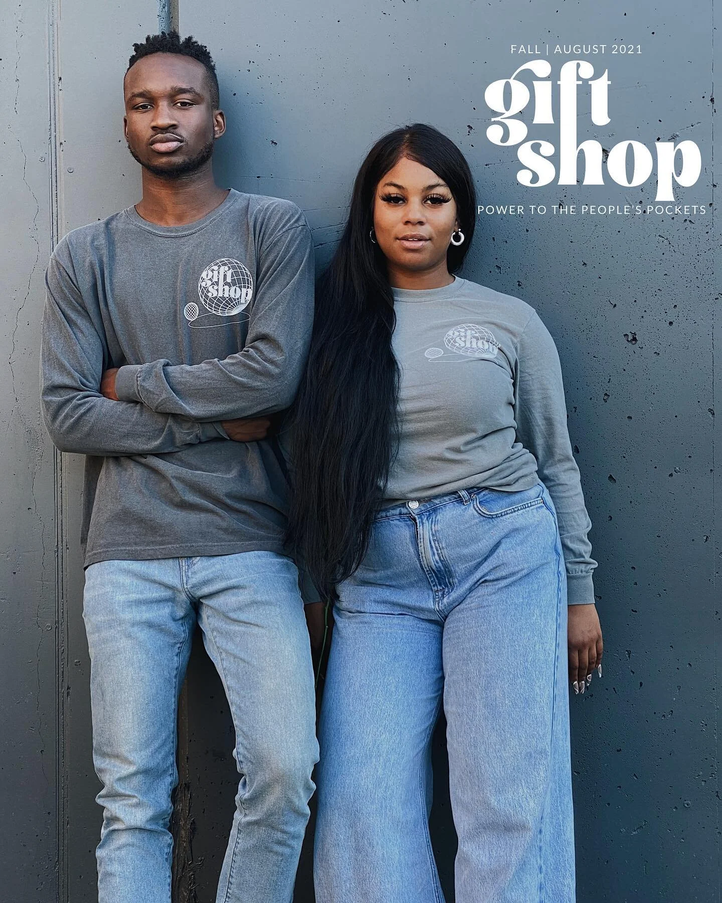 Gift Shop Tee&rsquo;s are now here in long sleeve! We have two colors Space Grey and Cool Grey available now at @thisheregiftshop