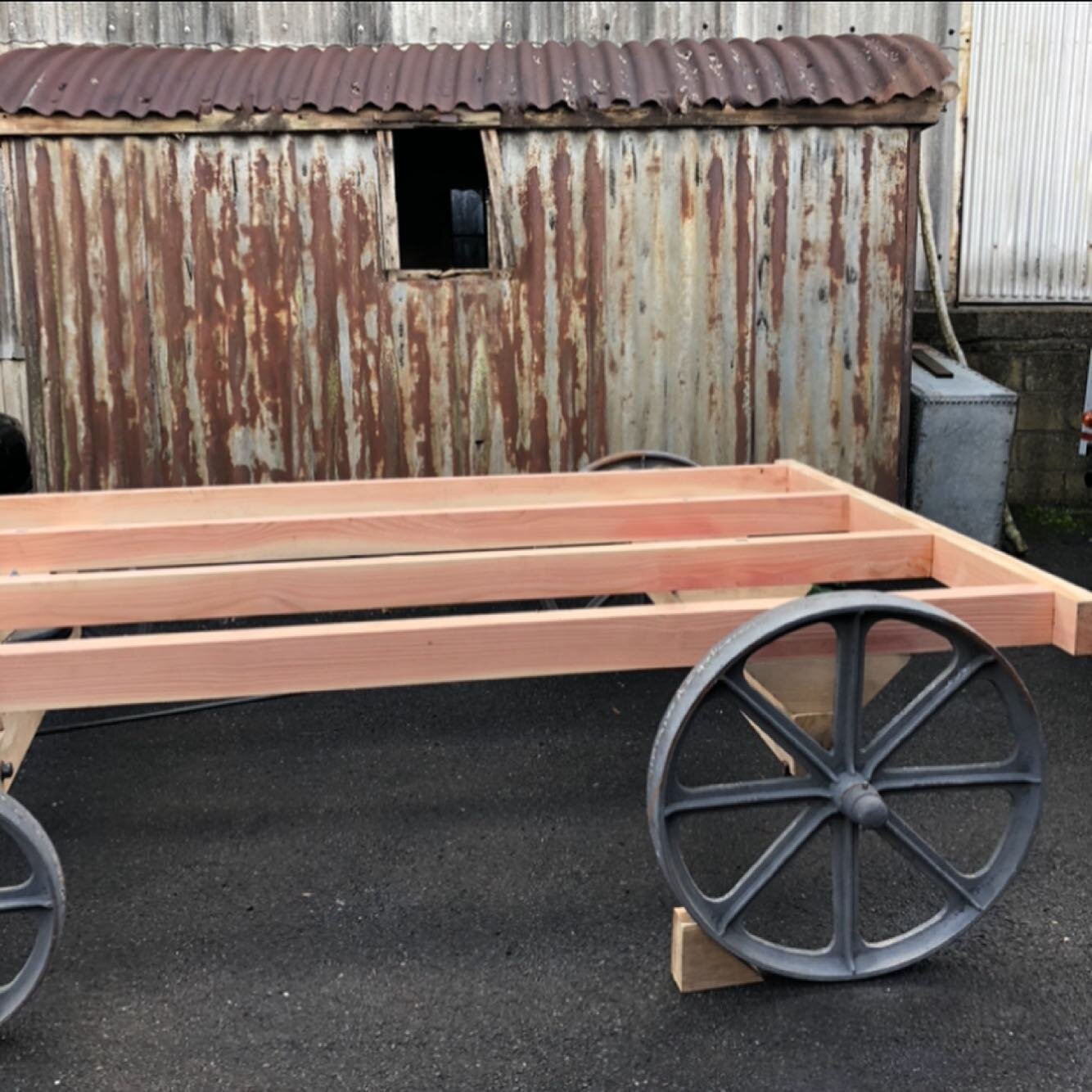 With spring and summer well on its way, why not take the opportunity to build yourself a garden retreat or home office?
We&rsquo;ll supply the foundations for you as a rolling chassis.
Made by hand in our workshop using storm fallen Oak and Douglas f
