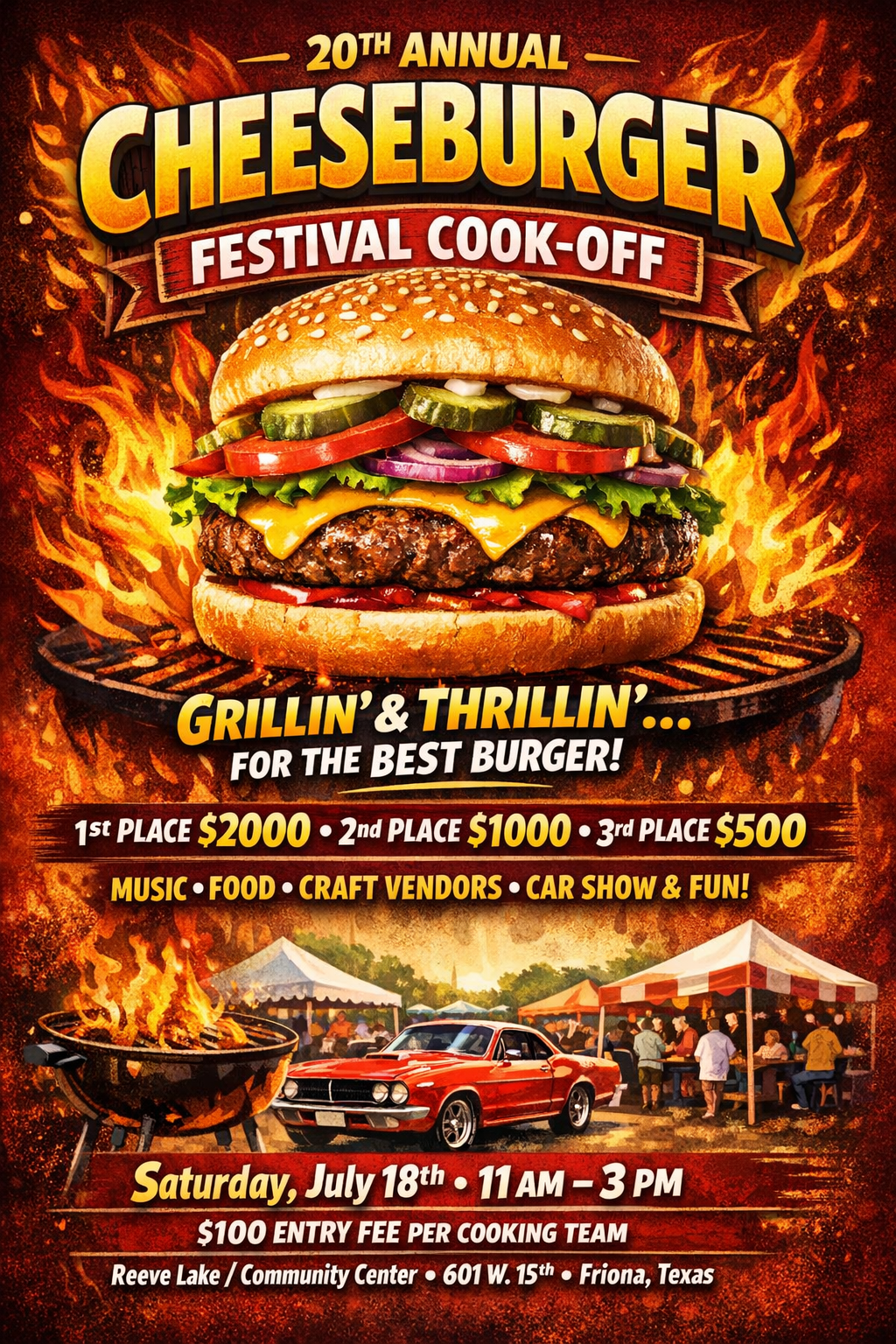 20th Annual Cheeseburger Festival Cook-Off