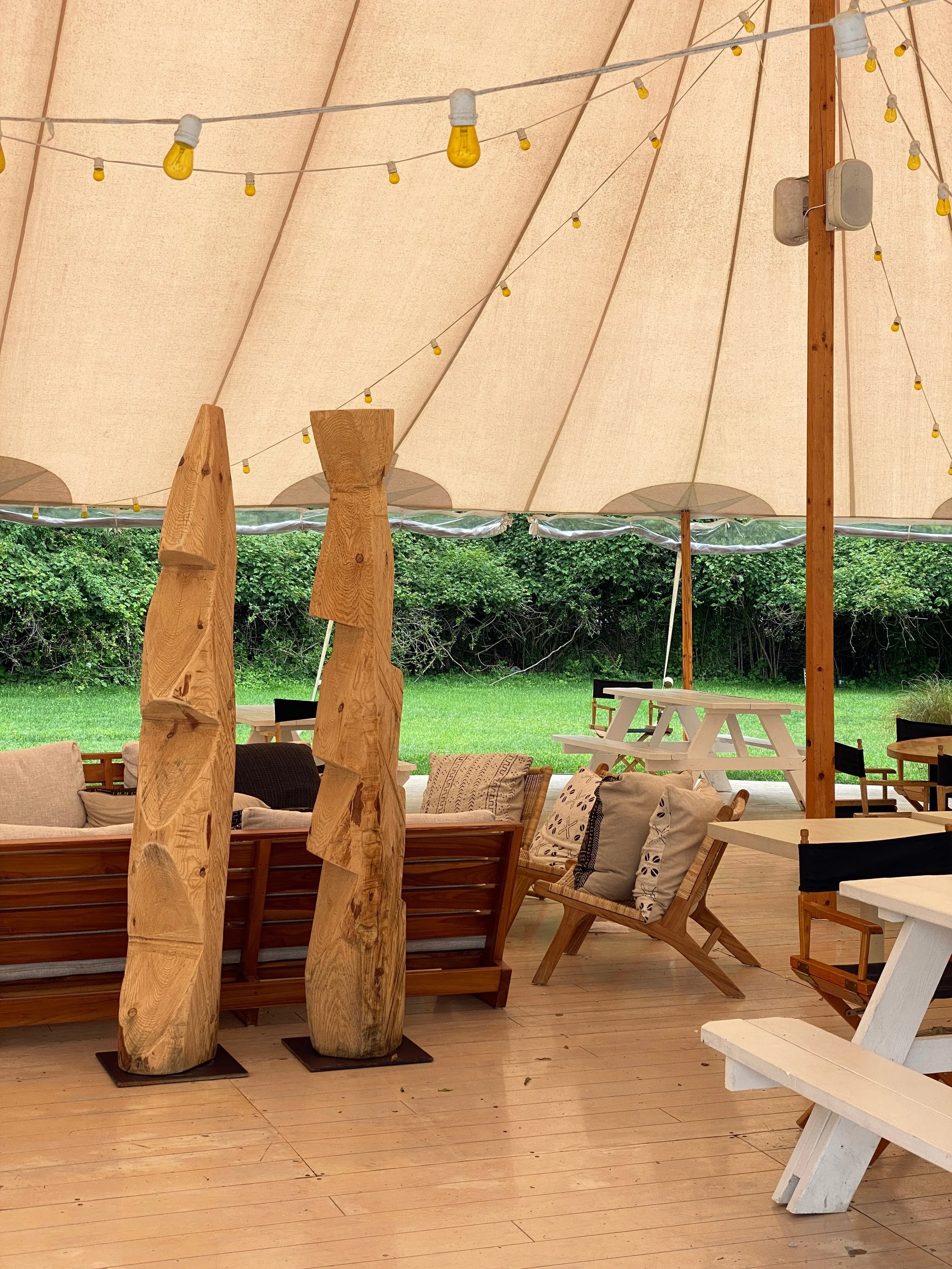 Carvings at Moby's Restaurant in East Hampton, NY (2021)