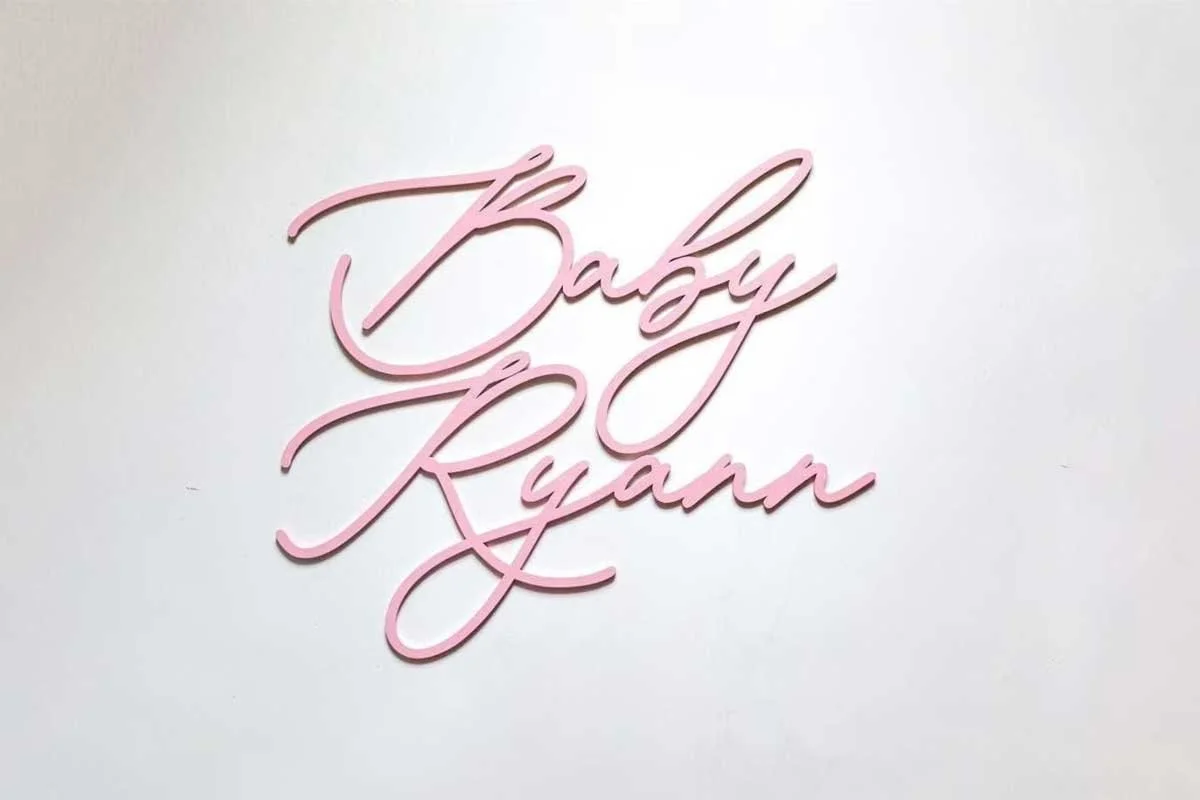 Personalized Baby Shower Decal Sign