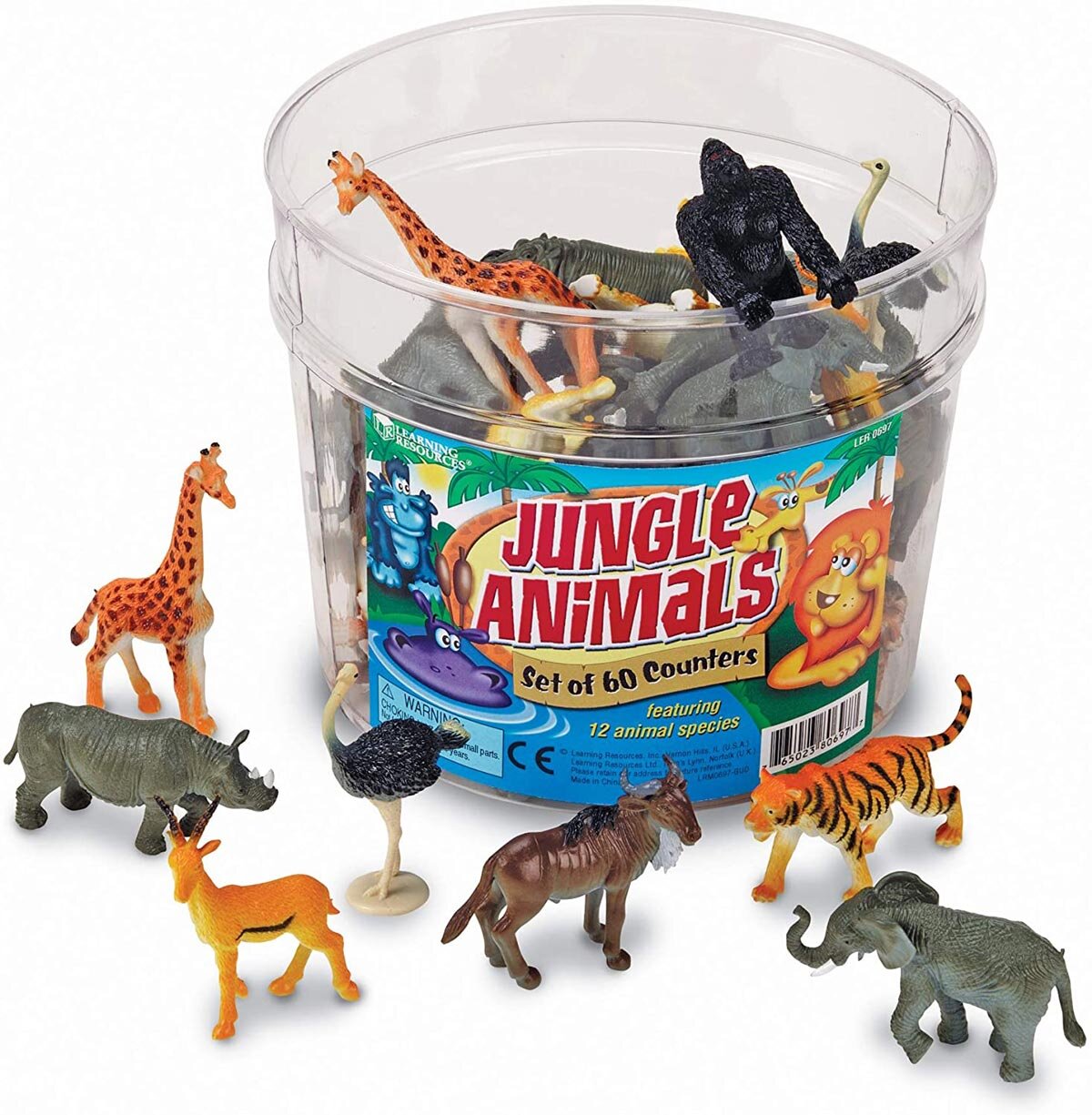 500 Piece Bulk Lot Plastic Toy Jungle Safari Farm Animals Party Favors 