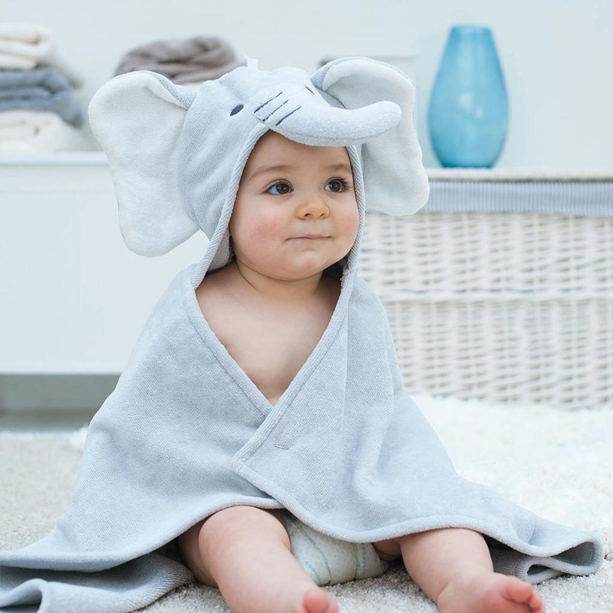 Personalised Baby Hooded Bath Towel Perfect Baby Gift 