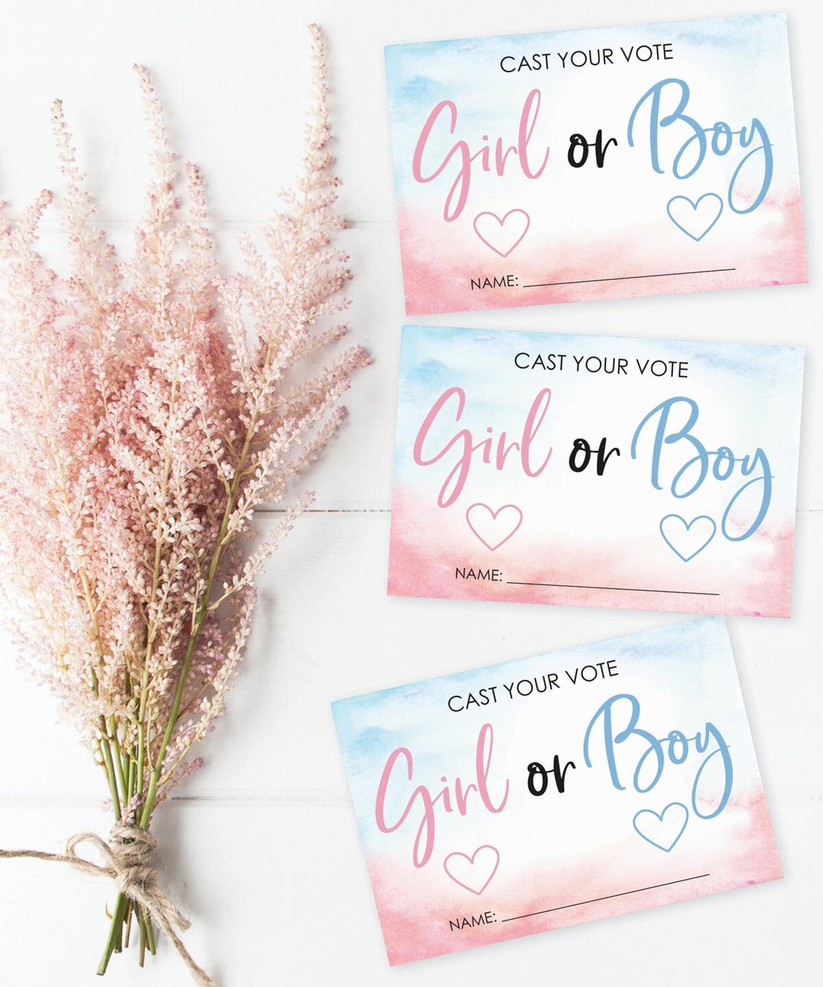 Navy and Blush Gender Reveal Sign, Baby Reveal Ideas, Reveal Welcome ...