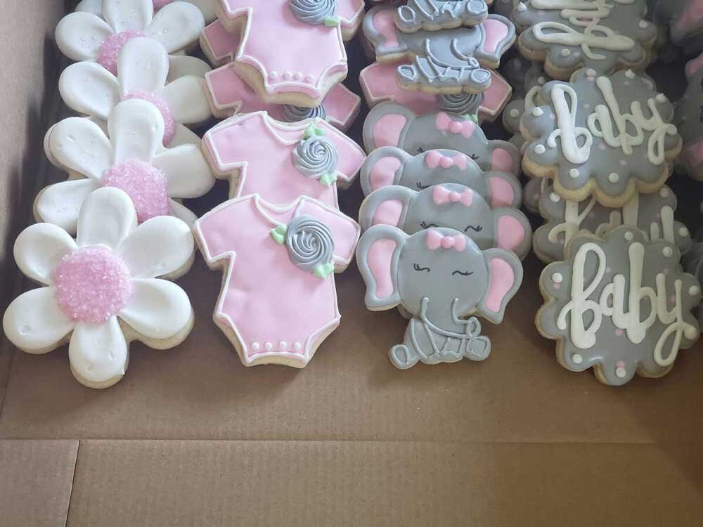 Baby Shower Favour Boxes Box Boy Girl Gender Reveal New Baby Party Elephants 