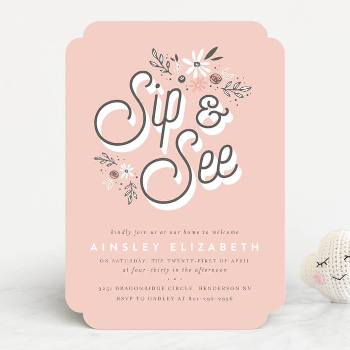 Sip and See Invitation