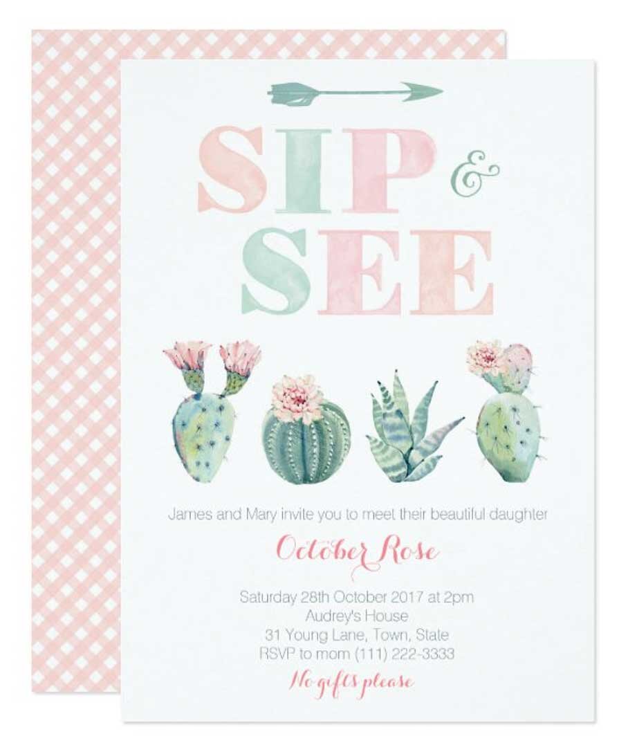 Sip and See Invite