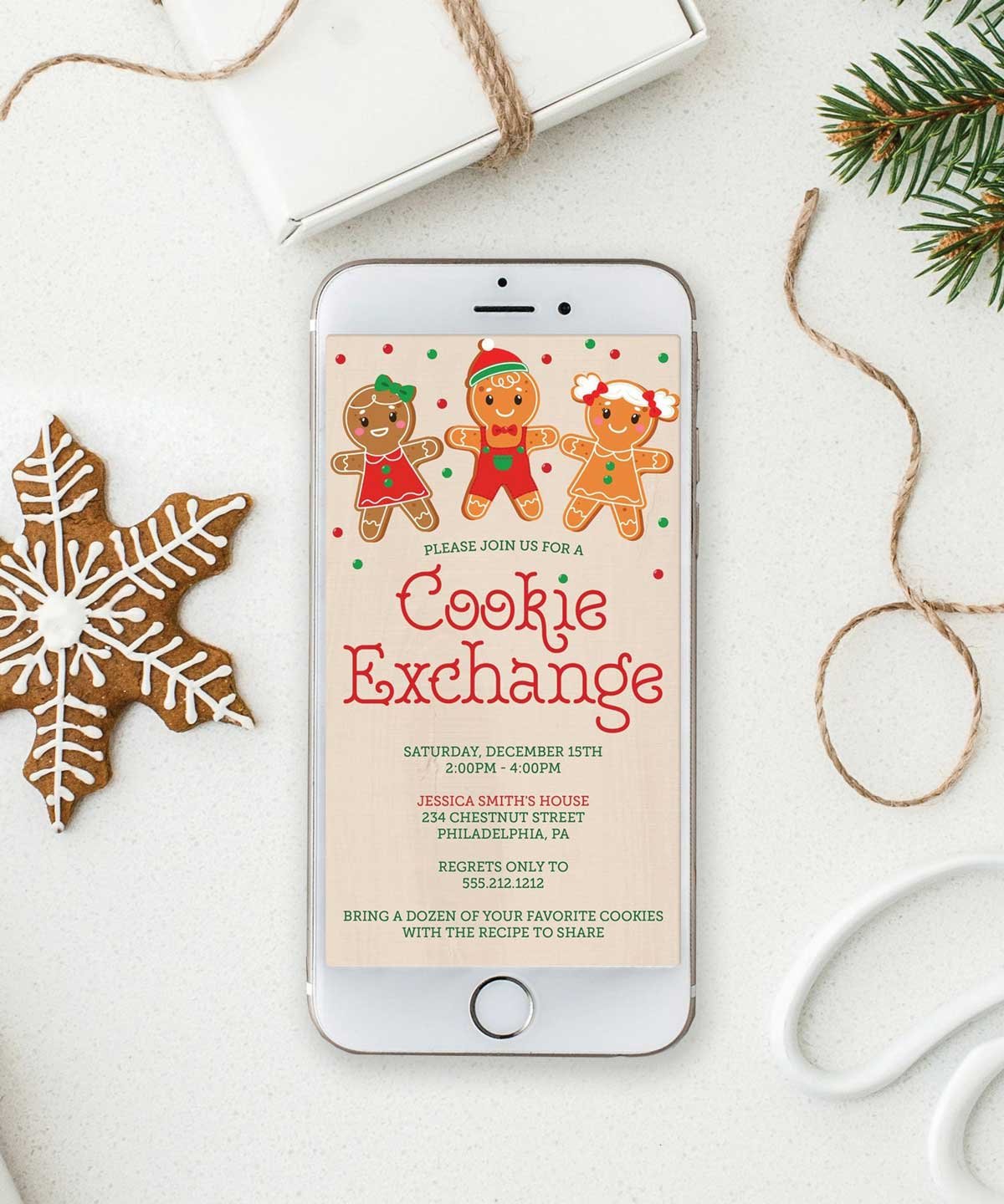 Cookie Exchange Text Email Invite