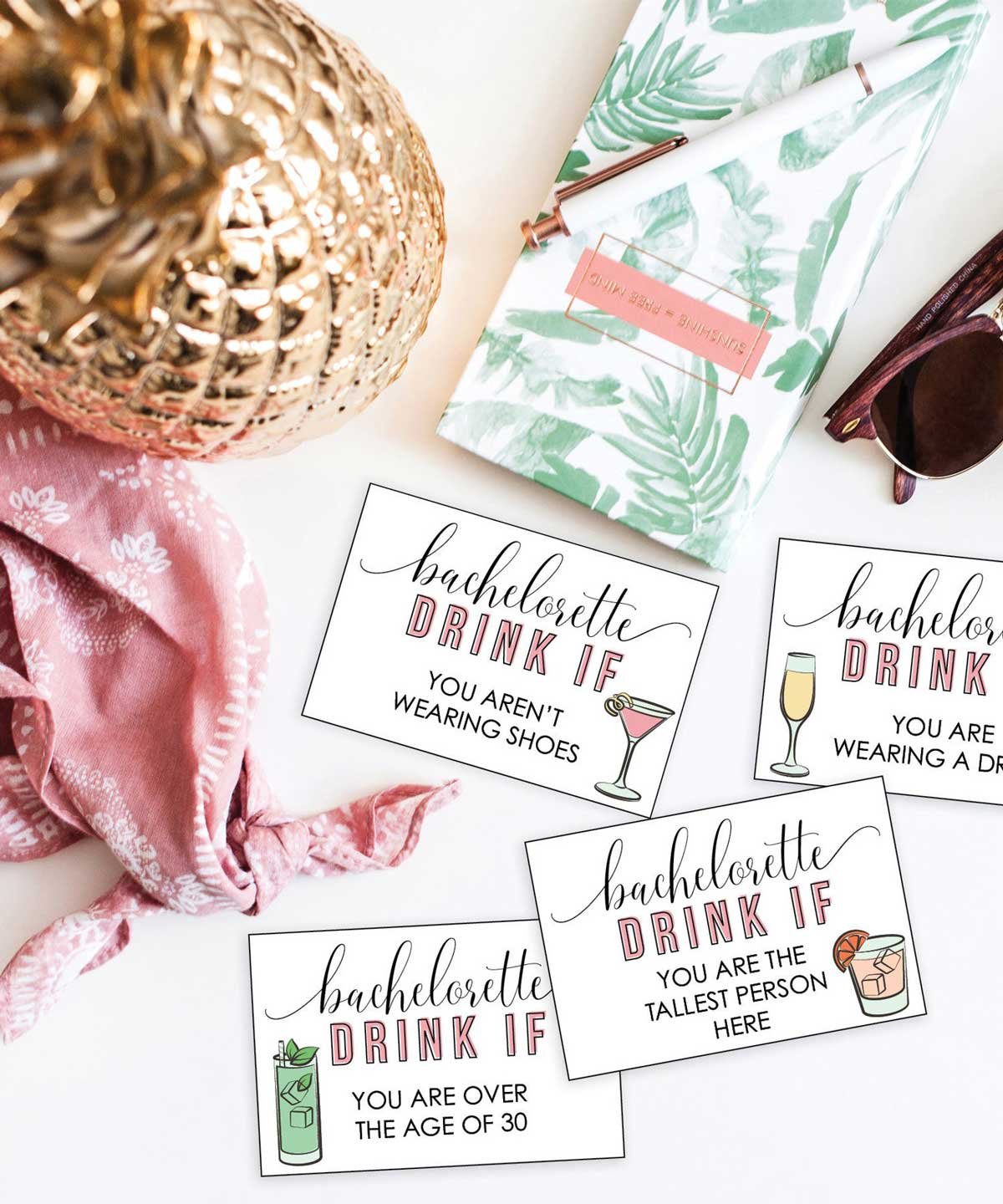 Bachelorette Drink If Printable Game Cards