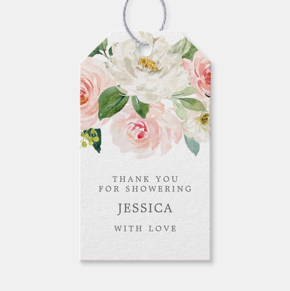 Wedding Favor Thank You Tags