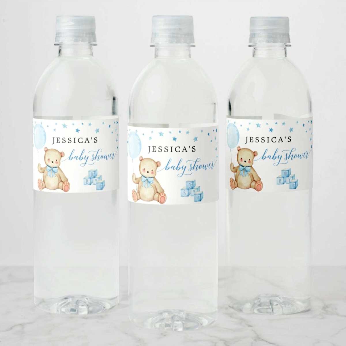 Baby Shower Water Bottle Labels