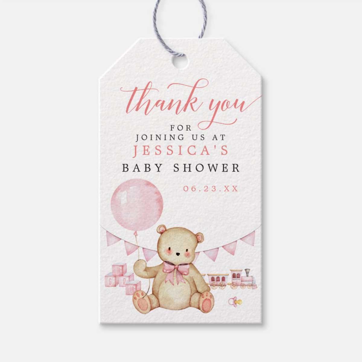 Baby Shower Thank You Tags