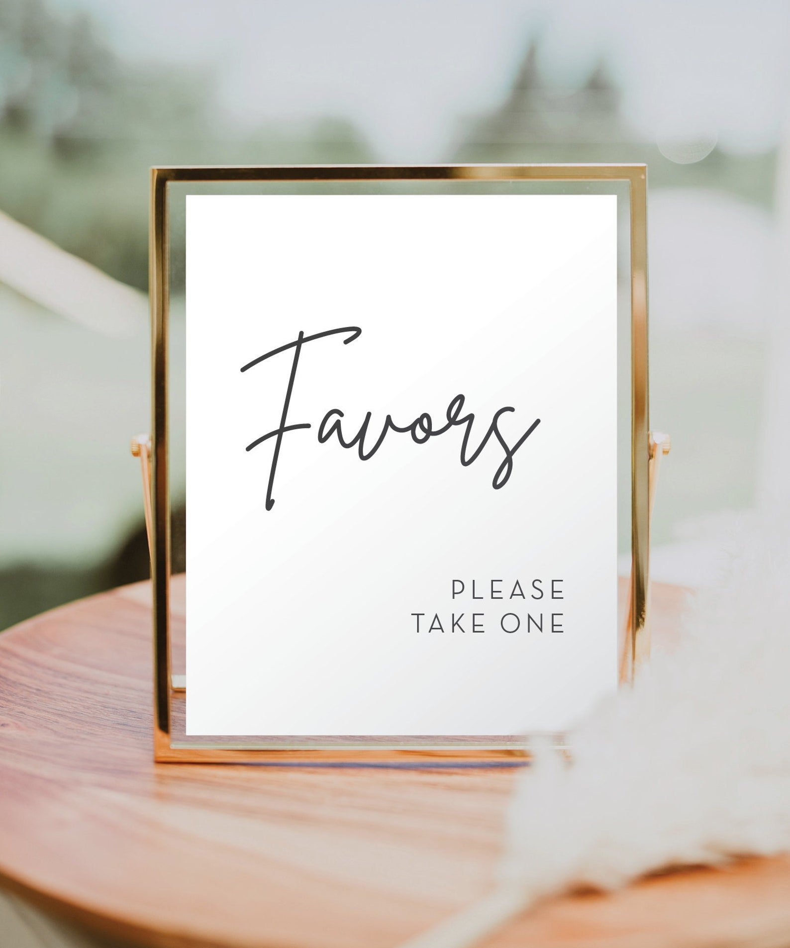Wedding Favors Sign