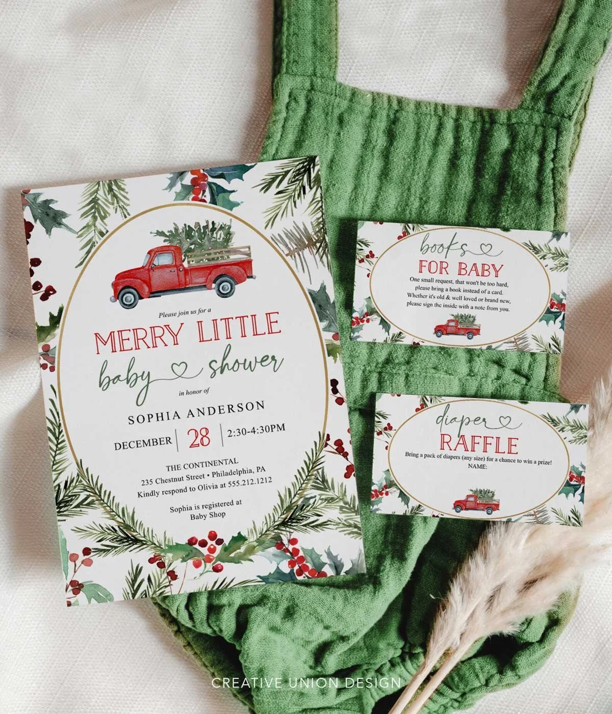 Merry Little Baby Shower theme