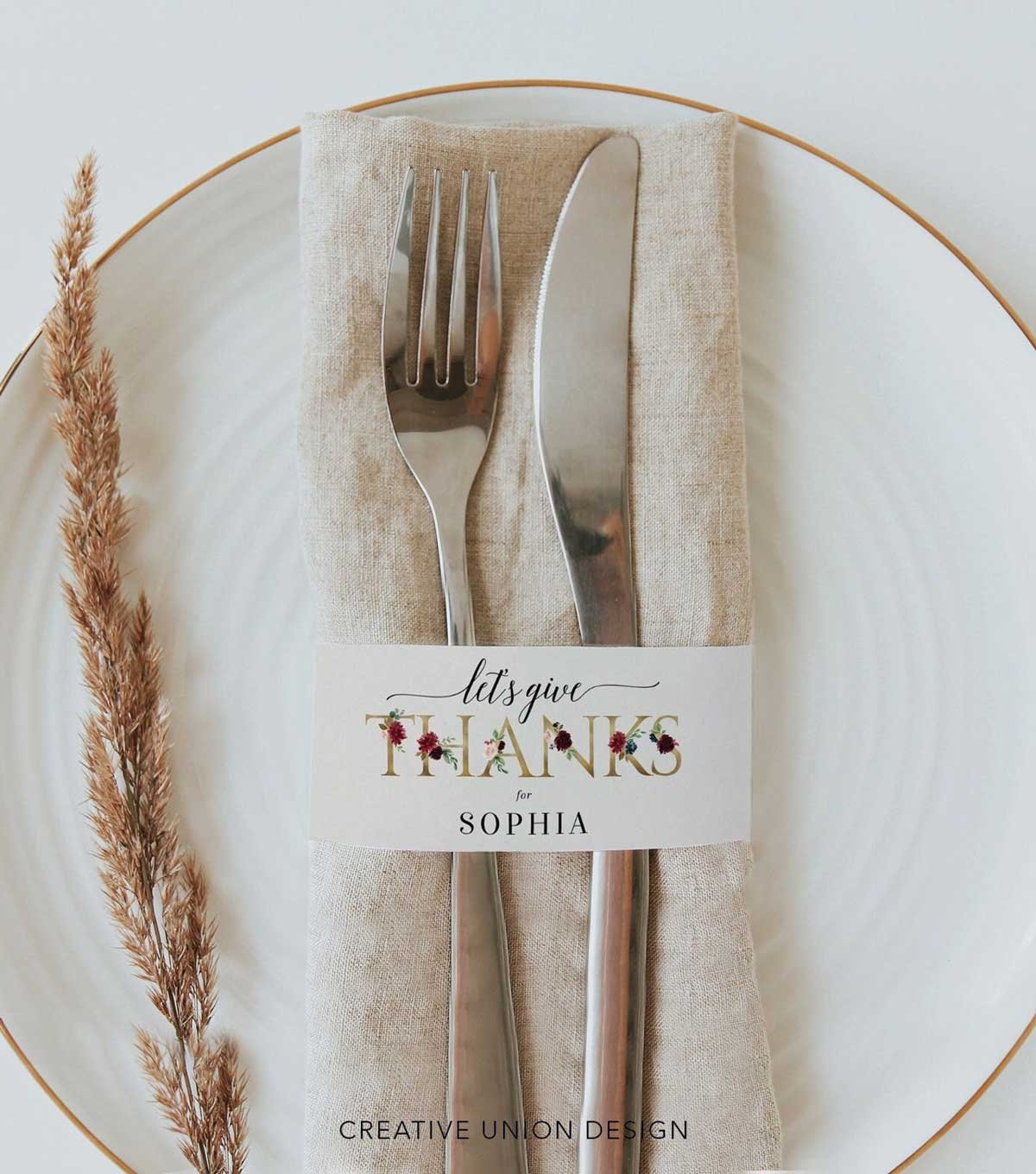 thanksgiving place card template