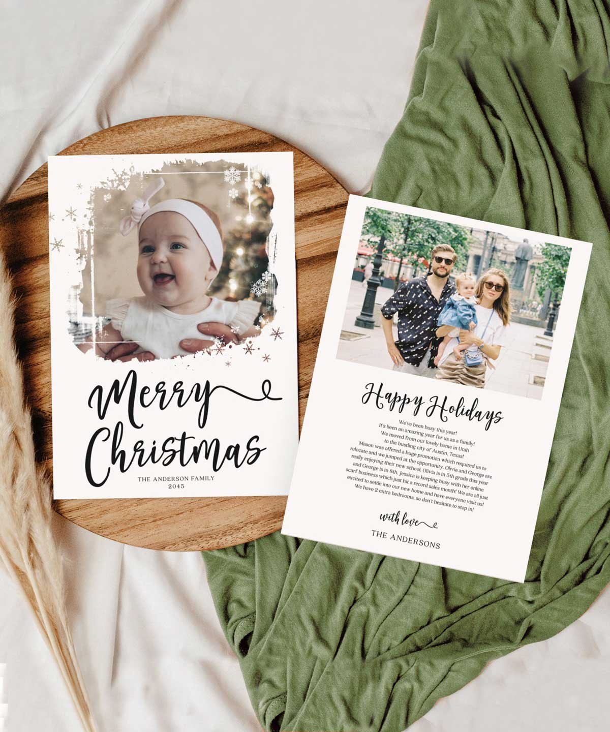Printable family christmas card