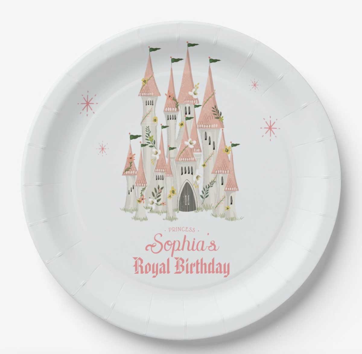 princess birthday party paper plates