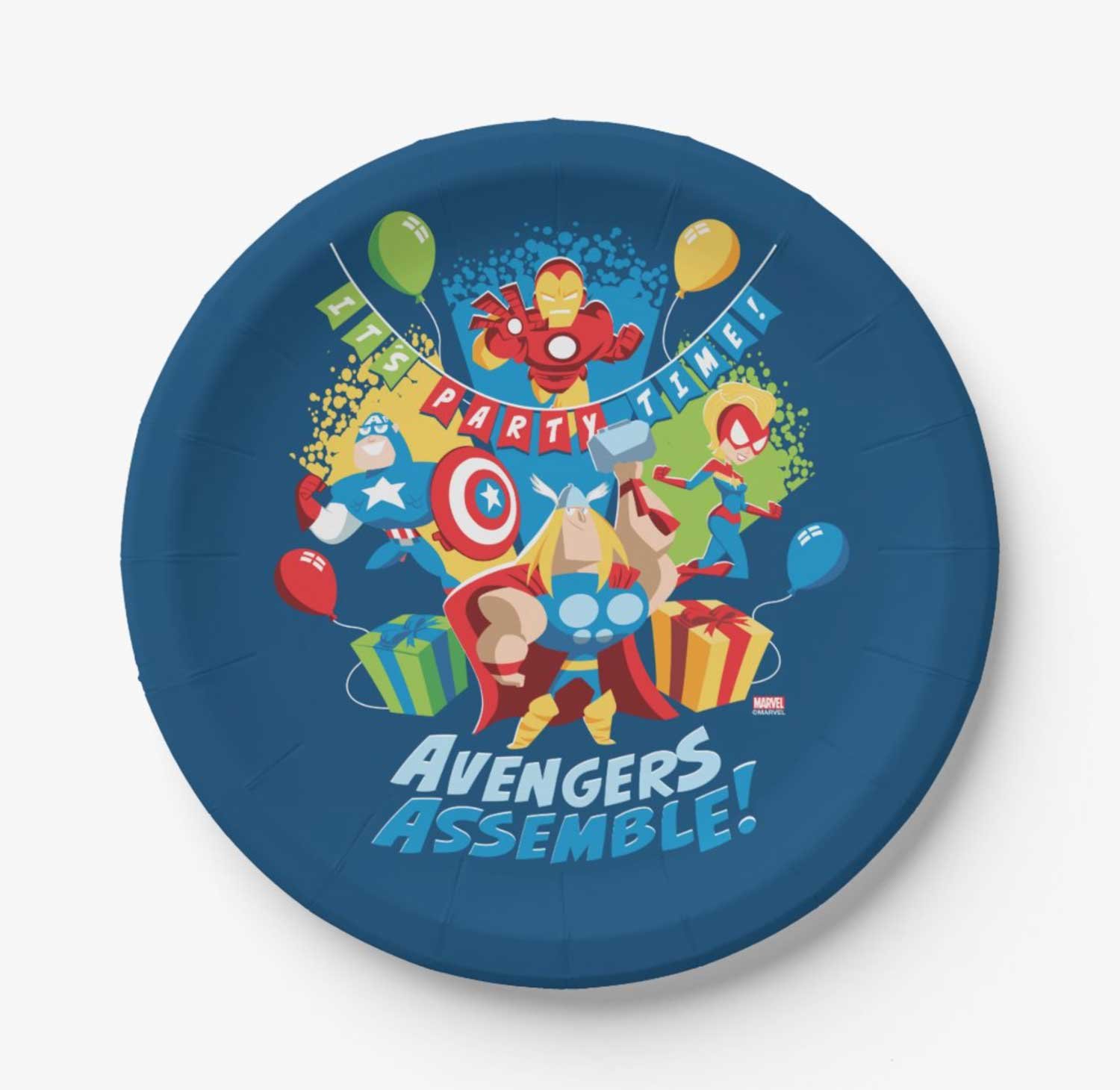 Marvel AVENGERS ASSEMBLE Boys Birthday Party Tableware Decorations Supplies