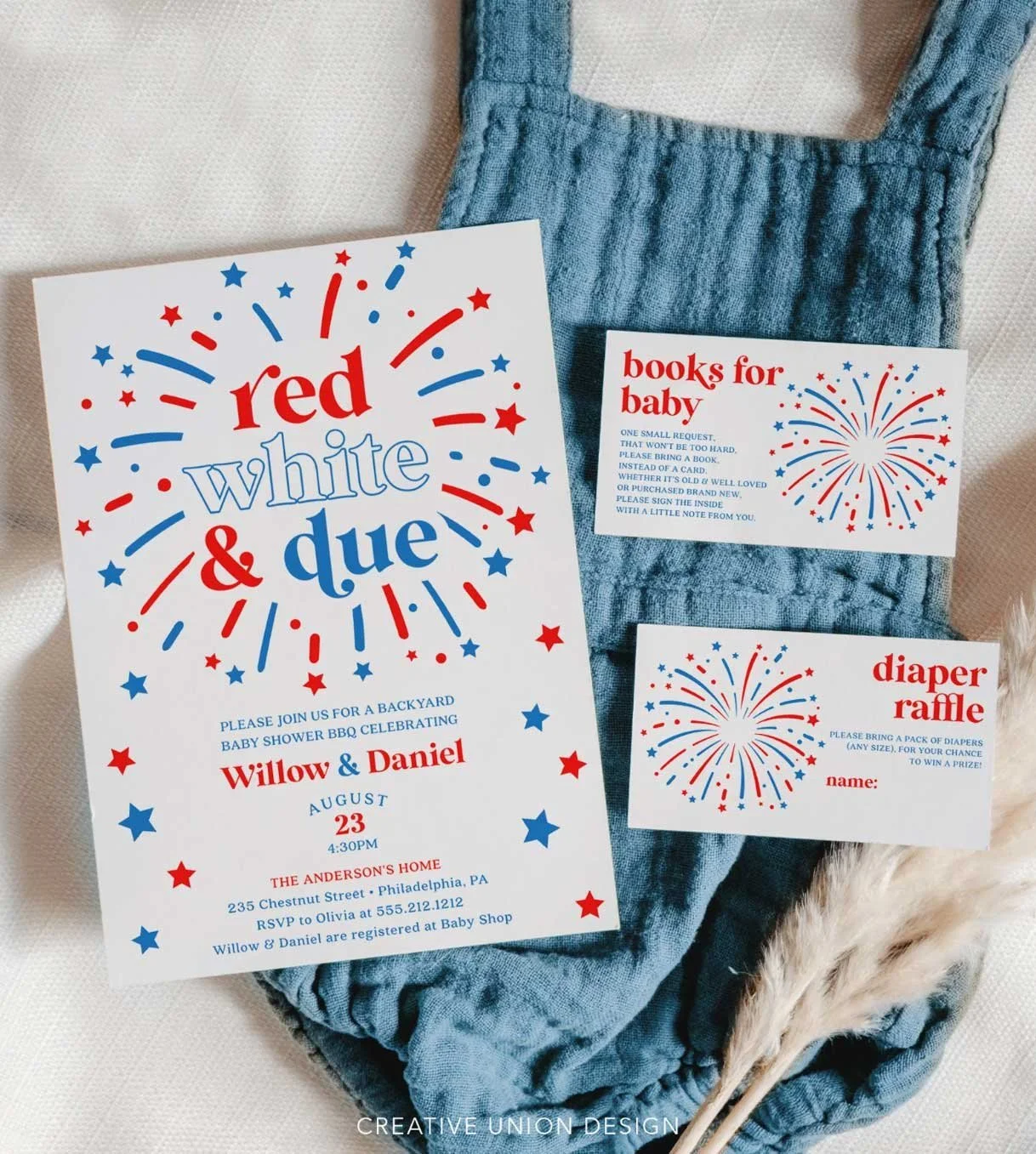 15 Red, White and Due Patriotic Baby Shower Ideas