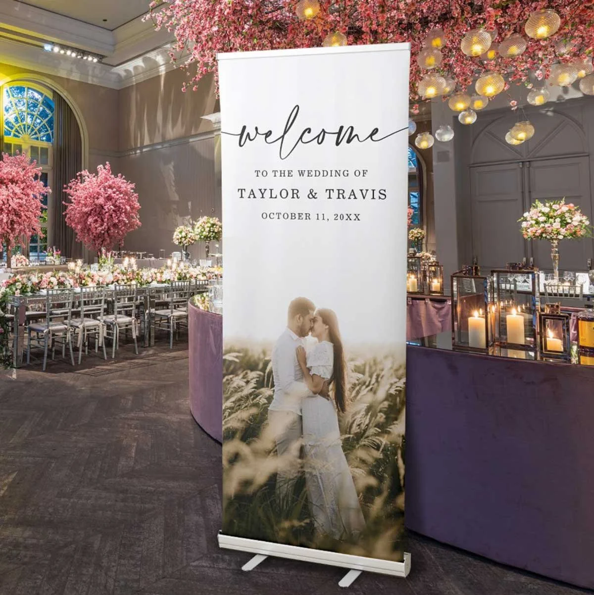 Retractable Wedding Banner