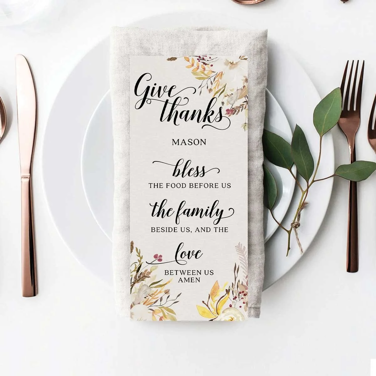 Thanksgiving Menu's on Etsy