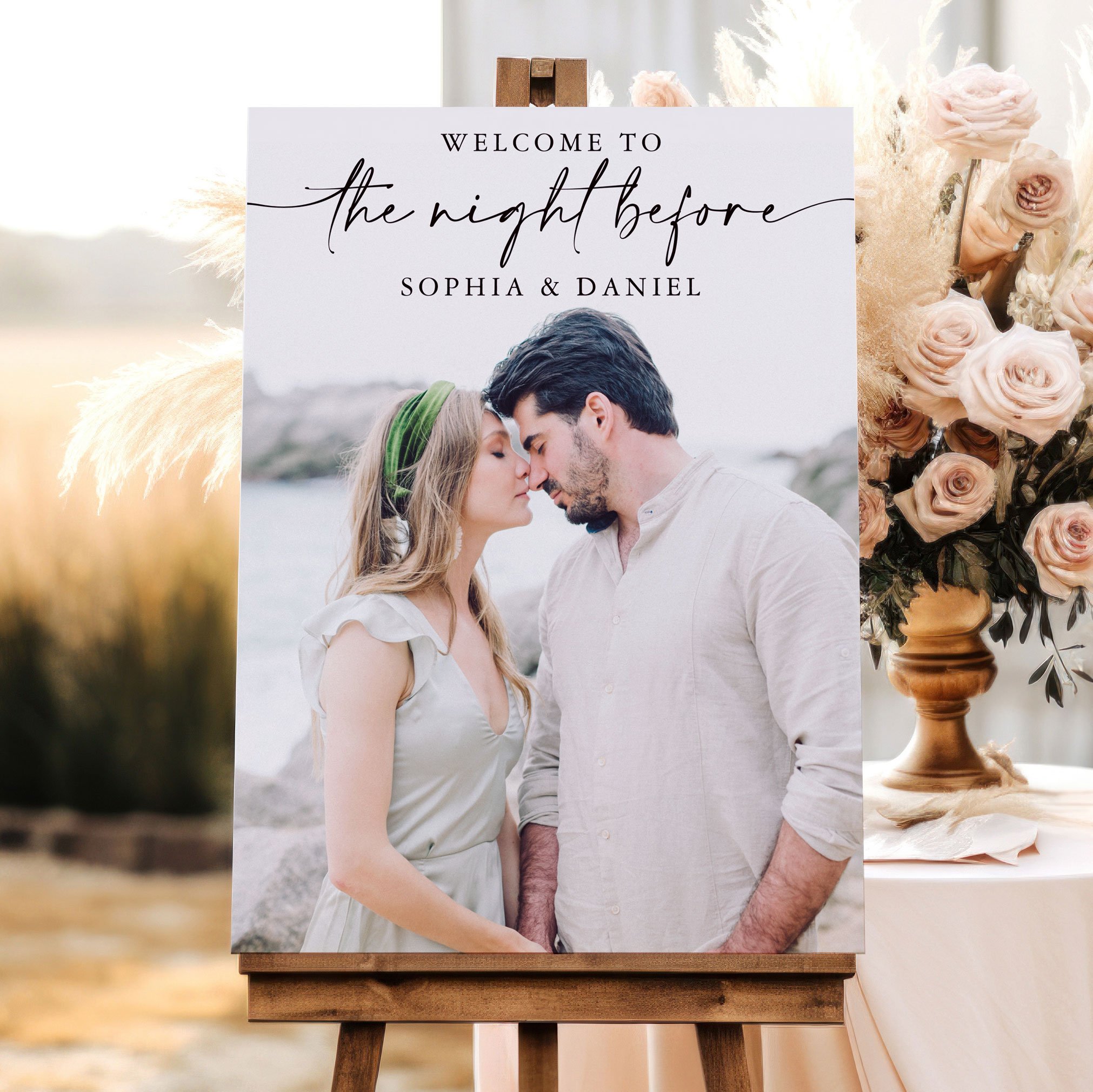 Rehearsal Dinner Welcome Sign