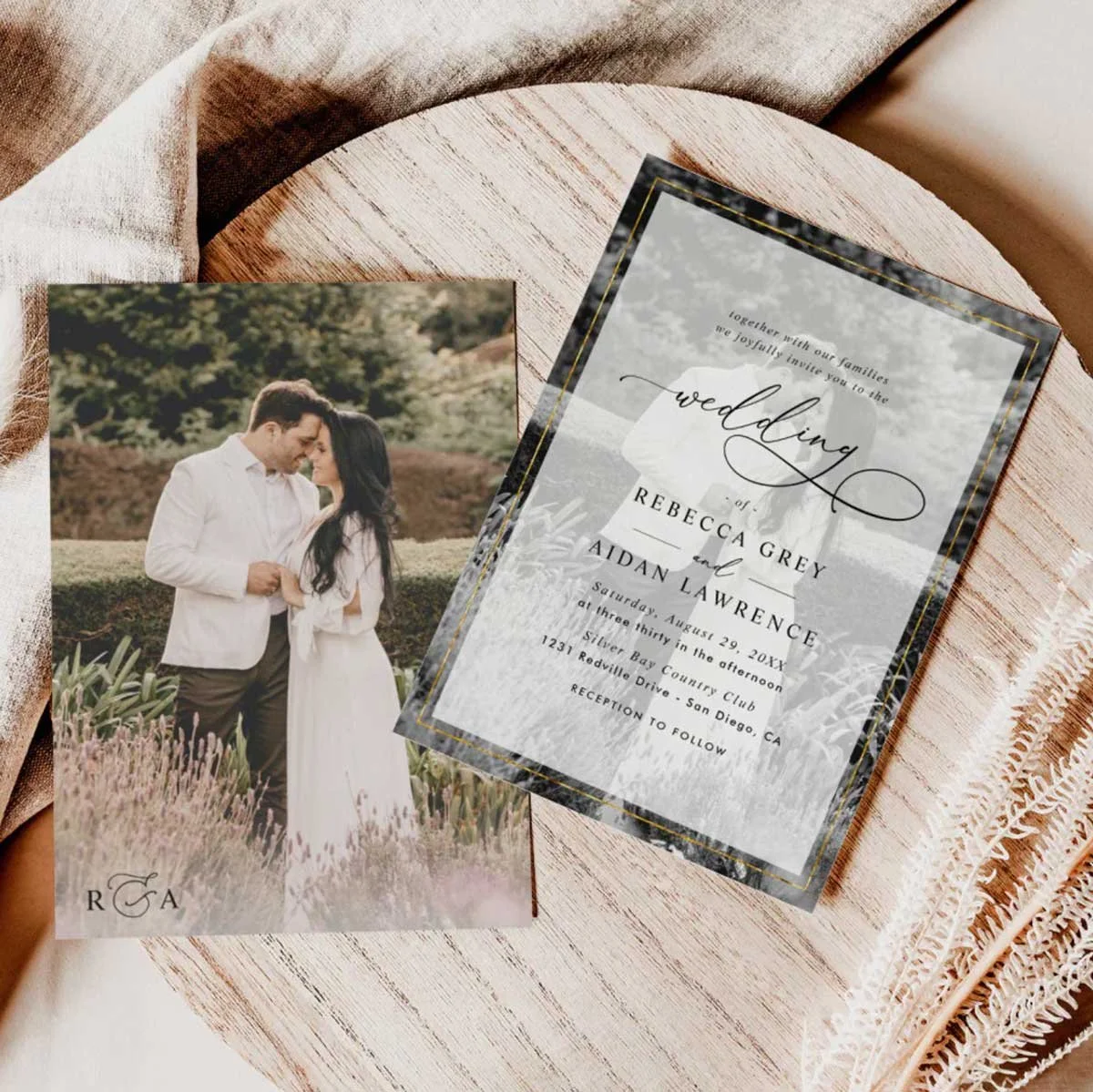 Zazzle wedding invitation