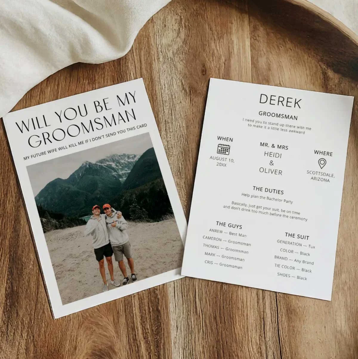 Groomsman Proposal