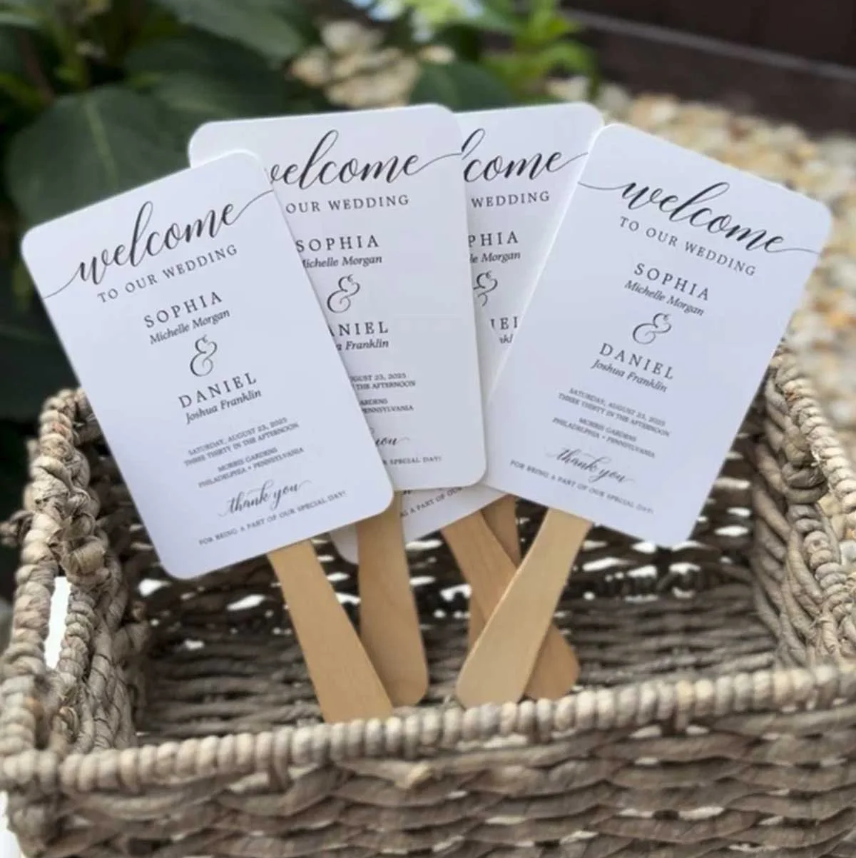 Wedding Fan Programs