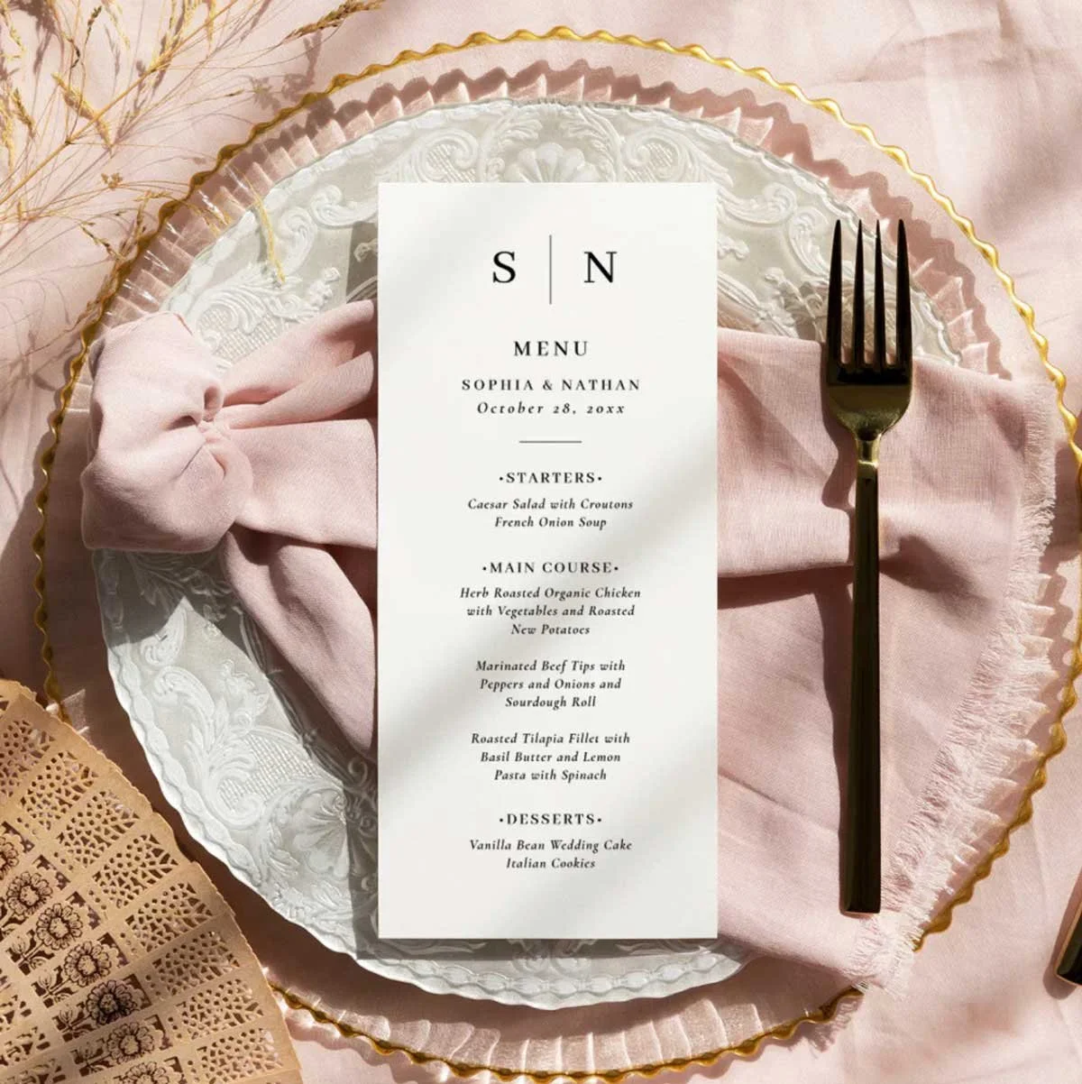 Wedding Menu