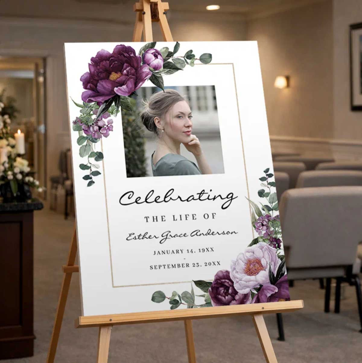 Celebration of Life Foam Board Sign