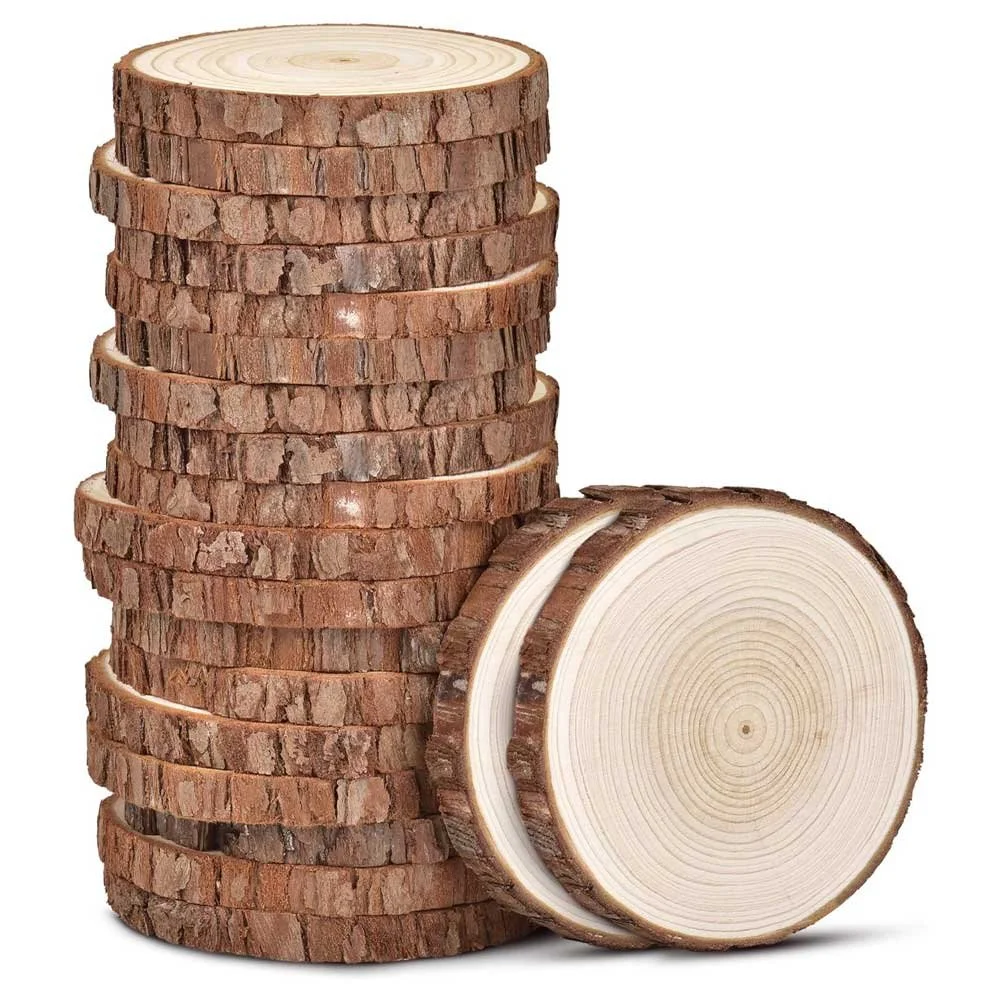 Unfinished Natural Wood Slices