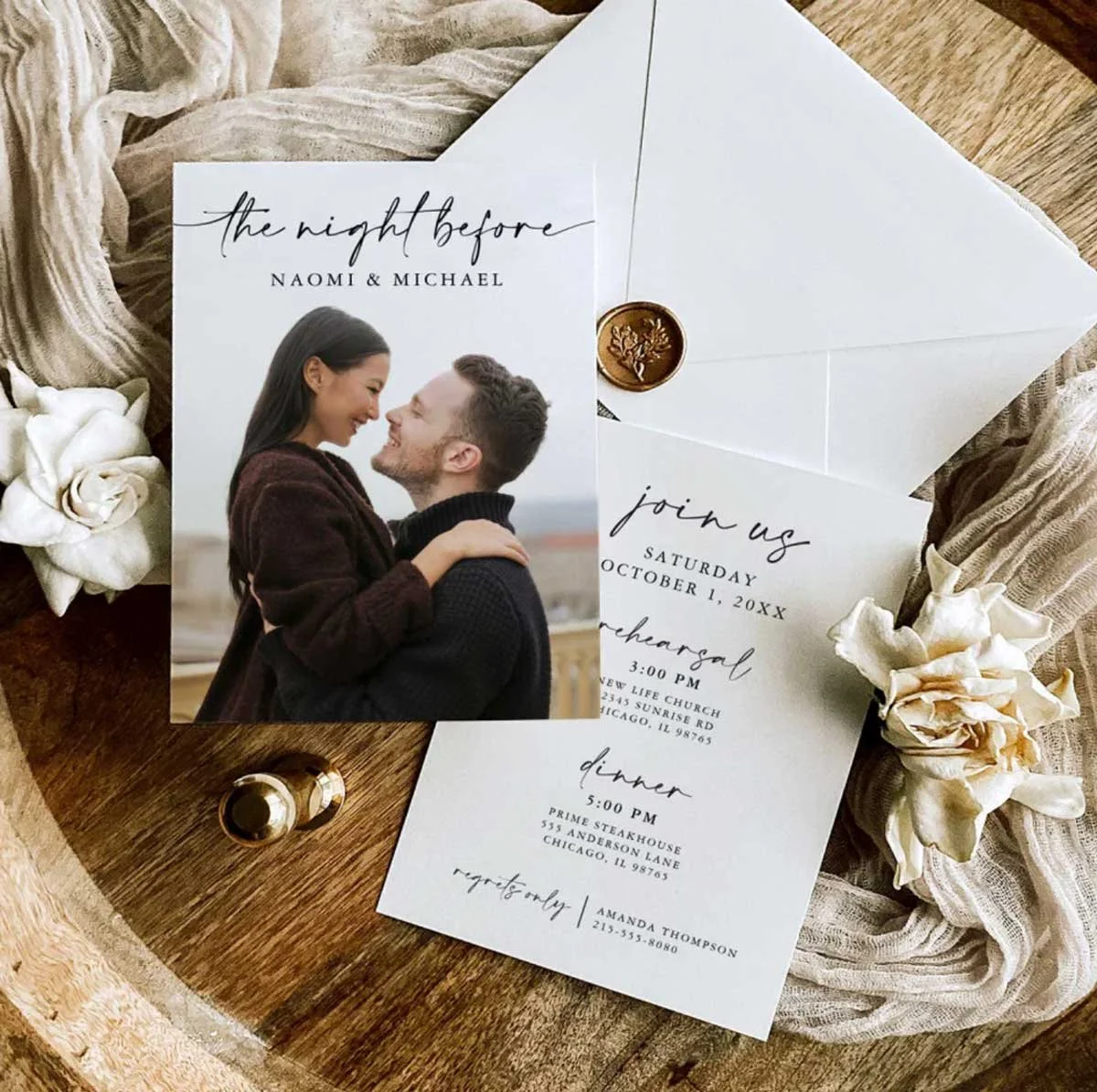 The Night Before Rehearsal Dinner Invitation