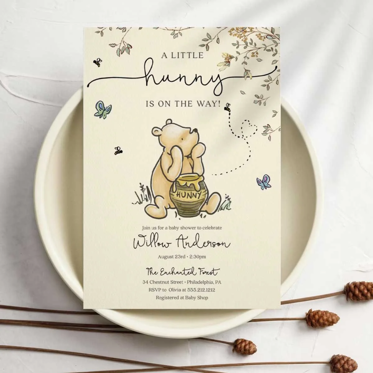 A Little Hunny Is on the Way: The Sweetest Winnie the Pooh Baby Shower Theme