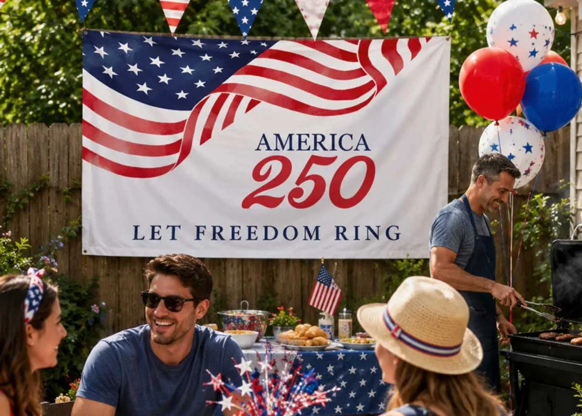 Countdown to America’s 250th Anniversary Decorations and Party Supplies