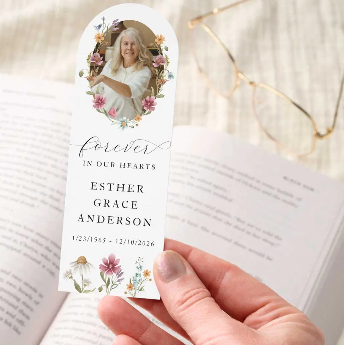 Wildflower Forever In Our Hearts Prayer Bookmarks