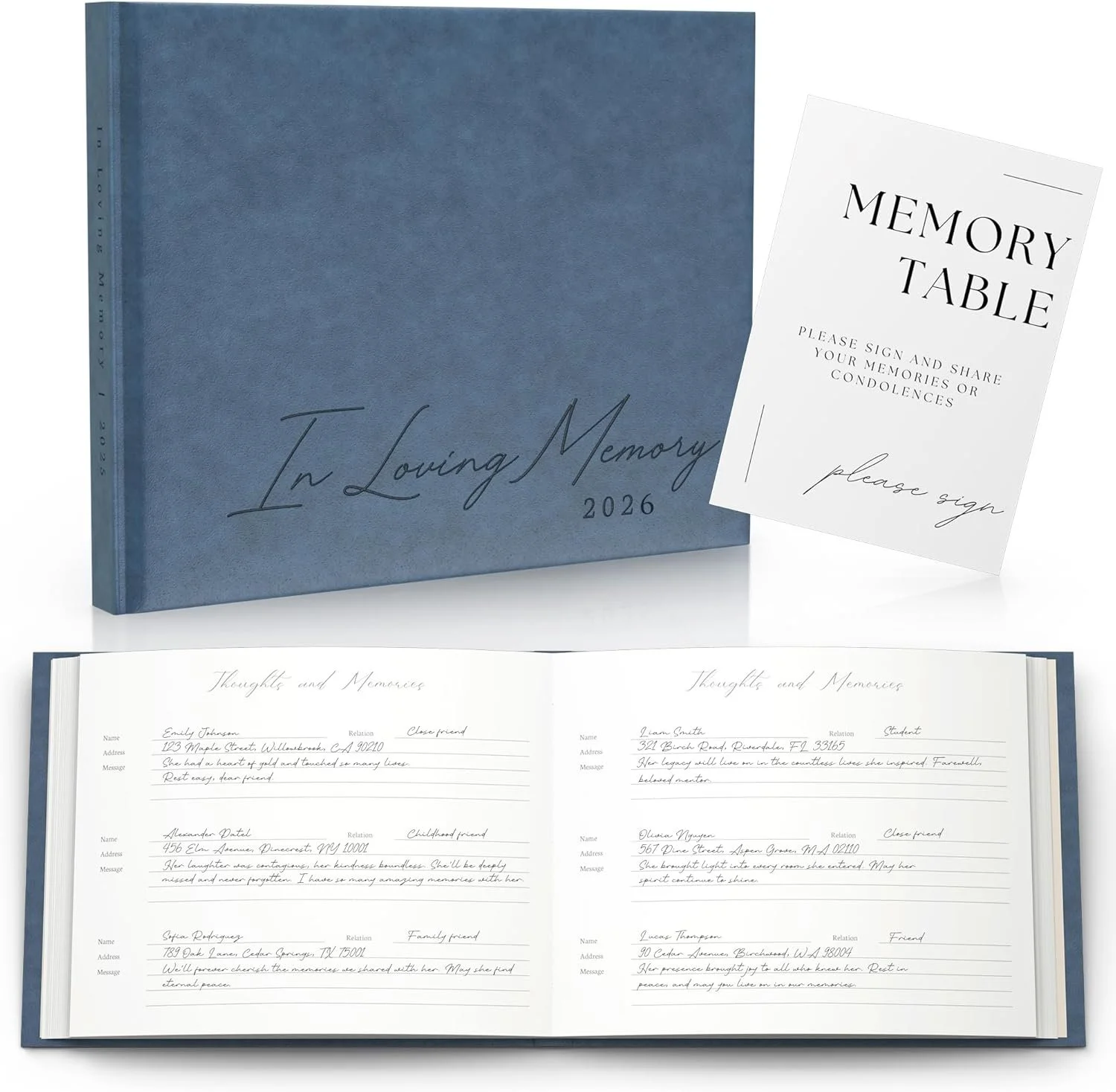 Funeral Guest Book for 2026 Celebration Of Life Memorial Service