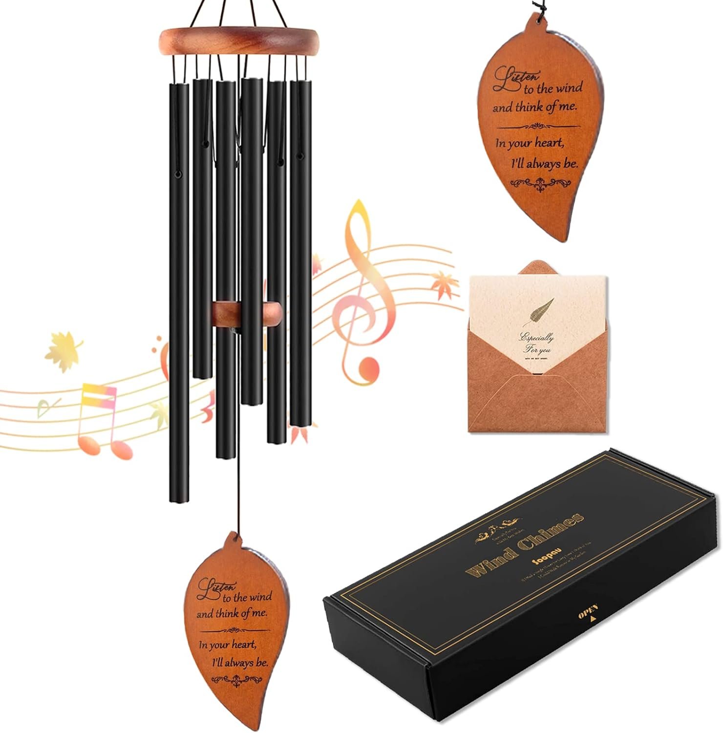 Memorial Sympathy Wind Chimes, Sympathy Gift Baskets in Memory of a Loved One