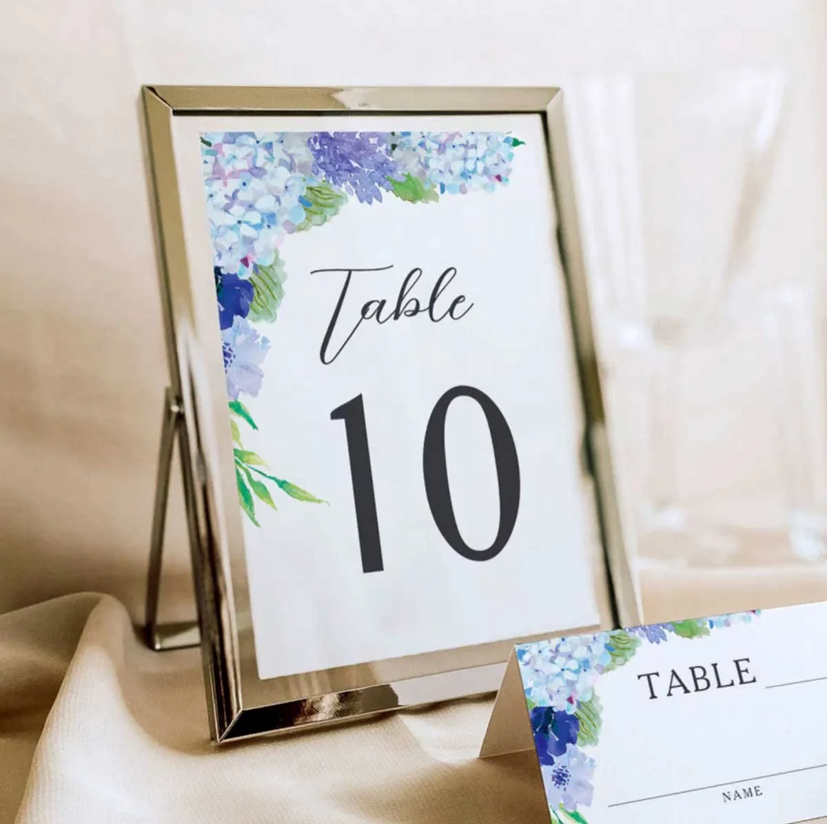 Hydrangea table numbers